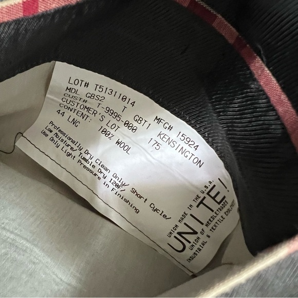 Burberry London Blazer Sport Coat Jacket Men’s 44 Long Wool Gray - Picture 6 of 7